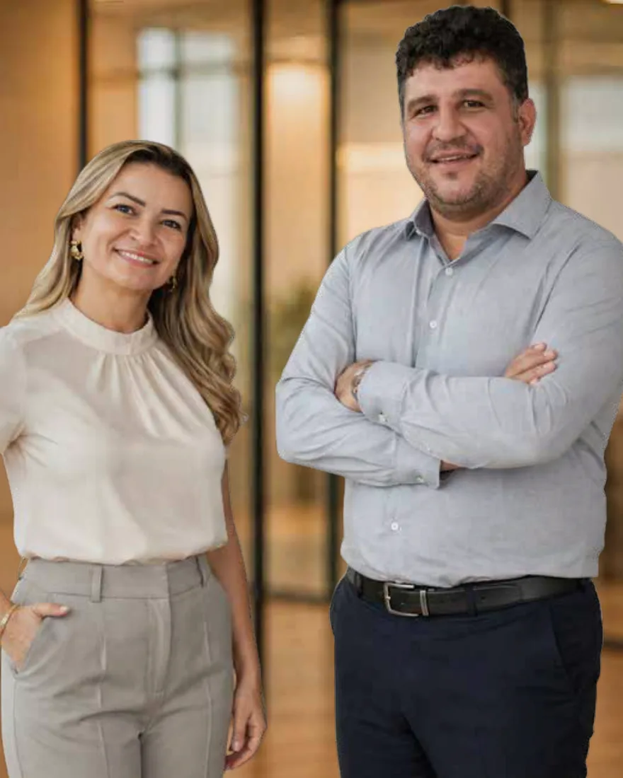 Márcia Sampaio Campos e Rodrigo Medeiros Campos, sócios da RMC Construtora